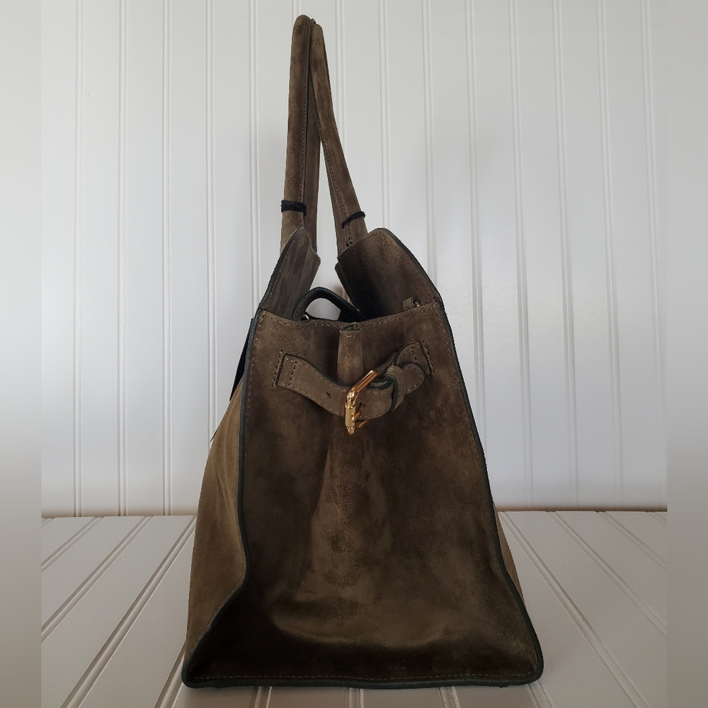 Claudia Firenze Suede Leather Tote Bag NWT - Picture 3 of 7